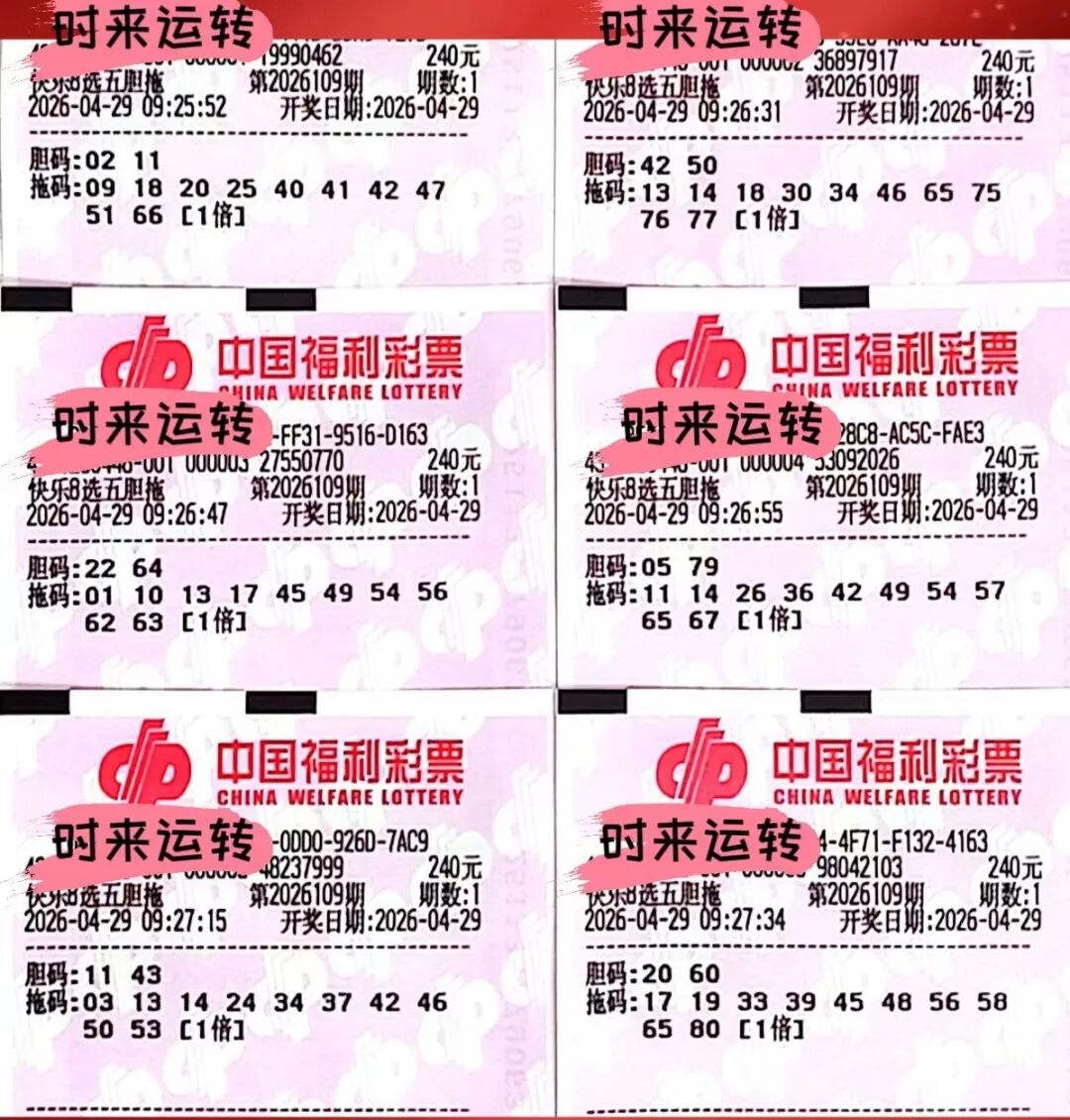 快乐8第26109期晒票图片18